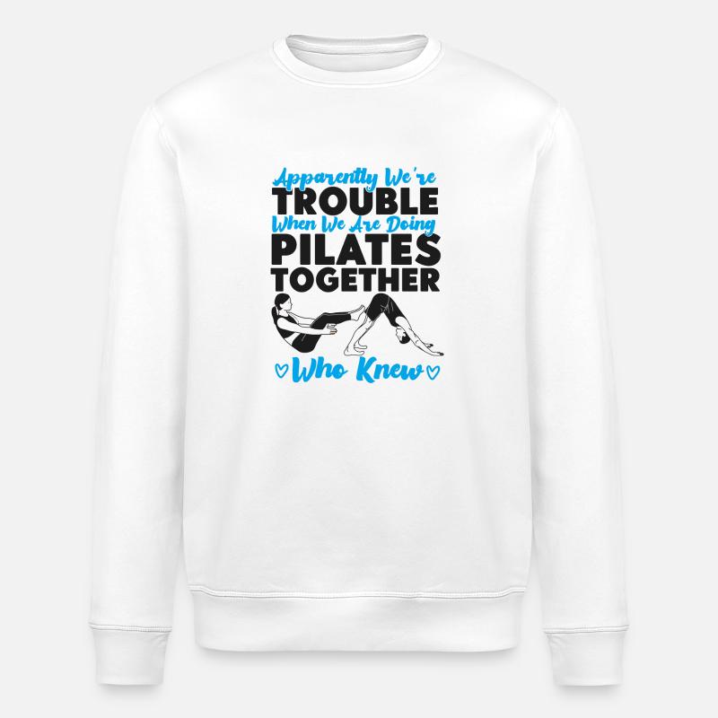 Instructeur de Pilates Professeur Amis - Sweat bio ROLLER Stanley/Stella Unisexe - blanc