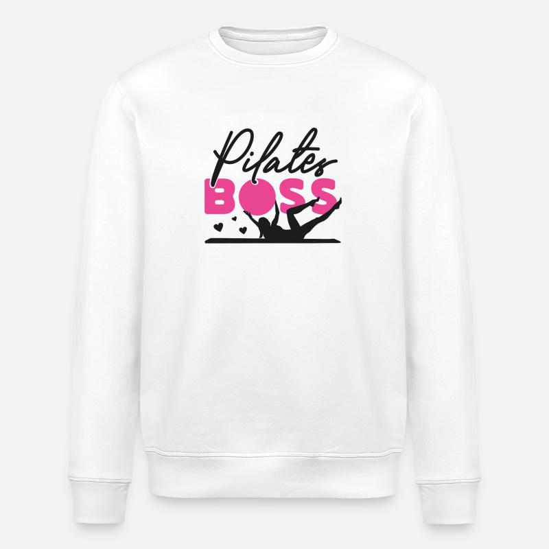 Pilates Instructor Teacher Pilates - Stanley/Stella Unisex Bio-Sweatshirt ROLLER - Weiß