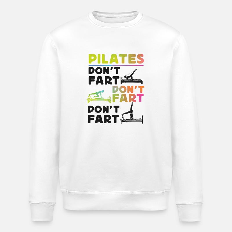 Pilates Instructor Teacher - Stanley/Stella ROLLER Unisex Organic Sweatshirt - white