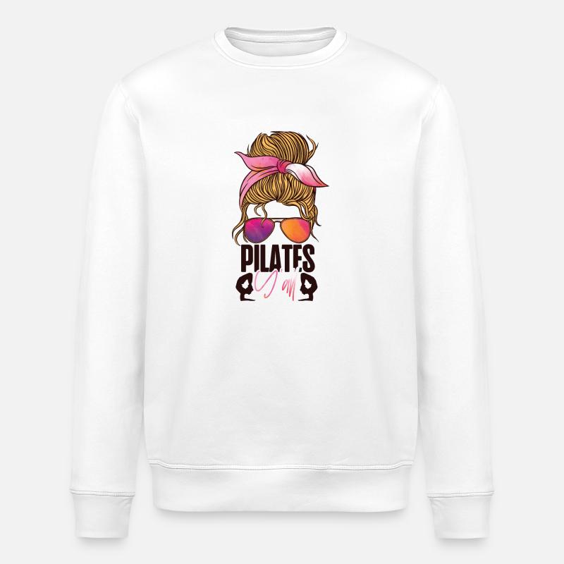 Pilates Instructor Teacher - Stanley/Stella Unisex Bio-Sweatshirt ROLLER - Weiß