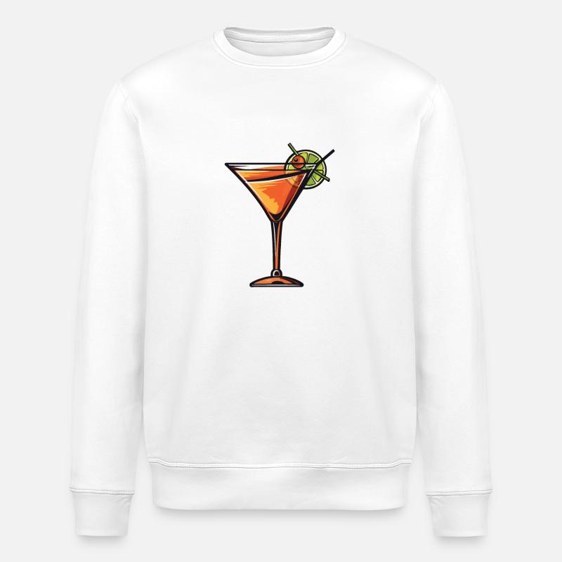 Lemonade Drink - Stanley/Stella ROLLER Unisex Organic Sweatshirt - white