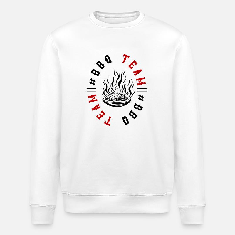 Grill Barbecue Bbq Team - Stanley/Stella Unisex Bio-Sweatshirt ROLLER - Weiß