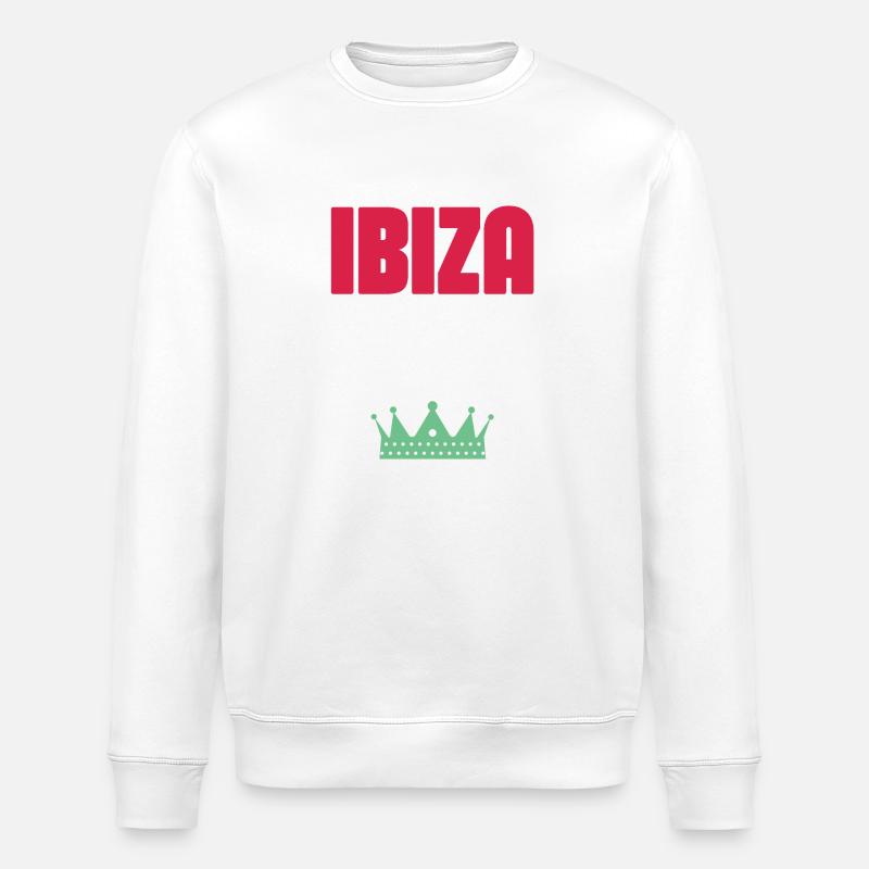 Ibiza 2024 Urlaub - Stanley/Stella Unisex Bio-Sweatshirt ROLLER - Weiß