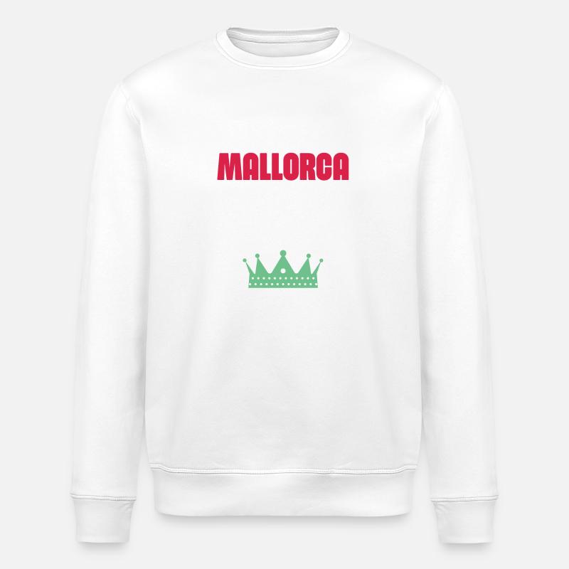 Mallorca 2024 Urlaub - Stanley/Stella Unisex Bio-Sweatshirt ROLLER - Weiß