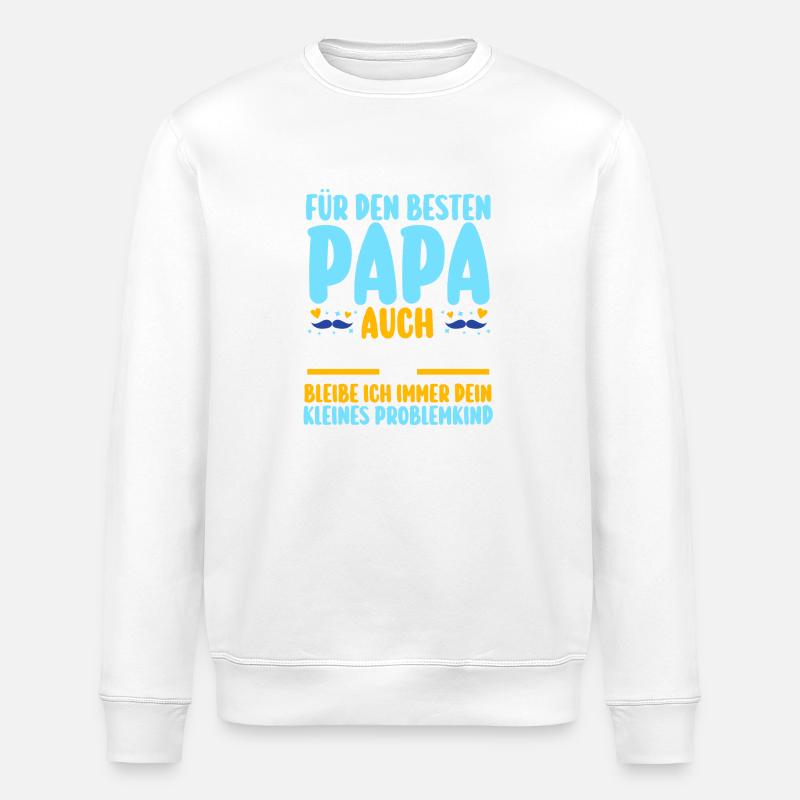 Dad Father's Day Dad - Stanley/Stella ROLLER Unisex Organic Sweatshirt - white