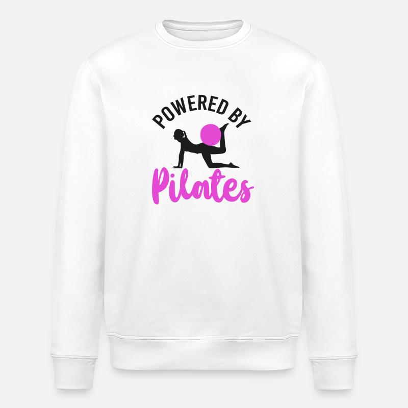 Pilates Instructor Teacher Powered - Stanley/Stella Unisex Bio-Sweatshirt ROLLER - Weiß