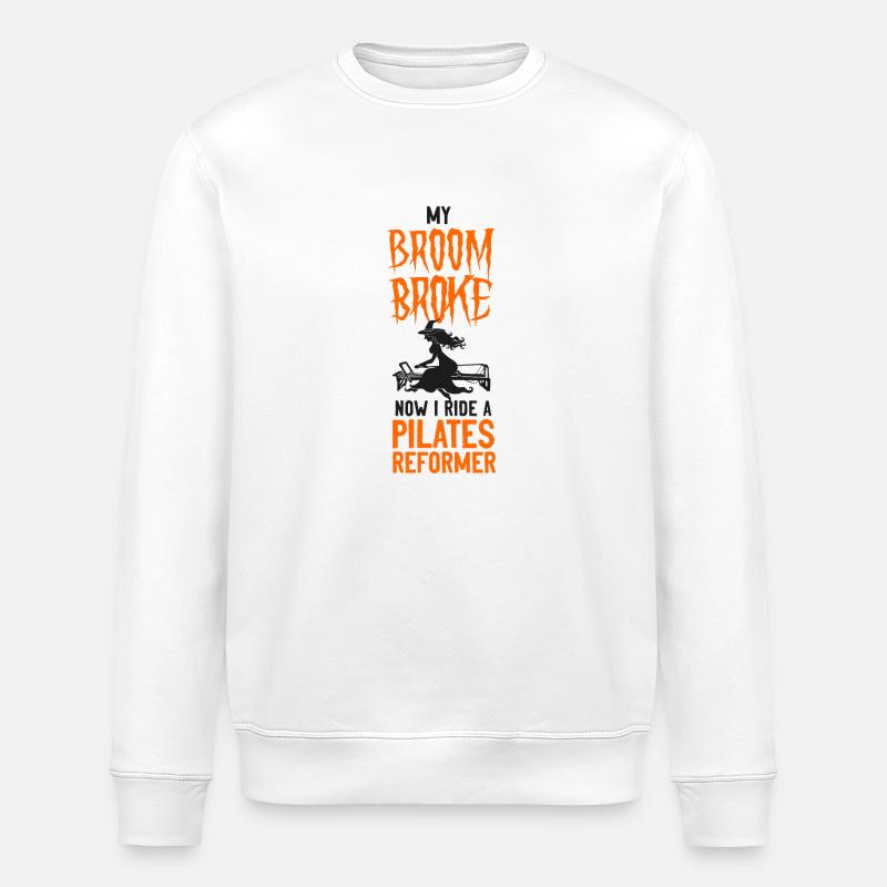 Pilates Instructor Teacher - Stanley/Stella Unisex Bio-Sweatshirt ROLLER - Weiß