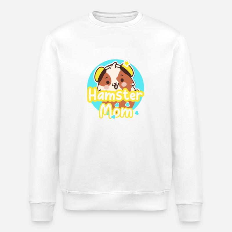 Hamter mother - Stanley/Stella ROLLER Unisex Organic Sweatshirt - white