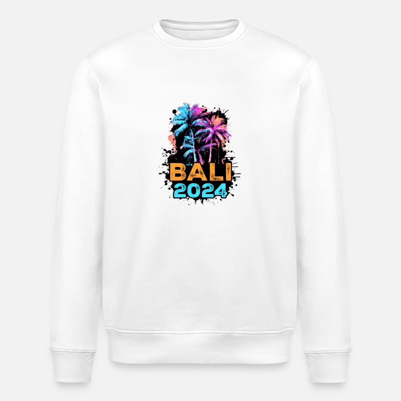 Bali 2024 Reise - Stanley/Stella Unisex Bio-Sweatshirt ROLLER - Weiß