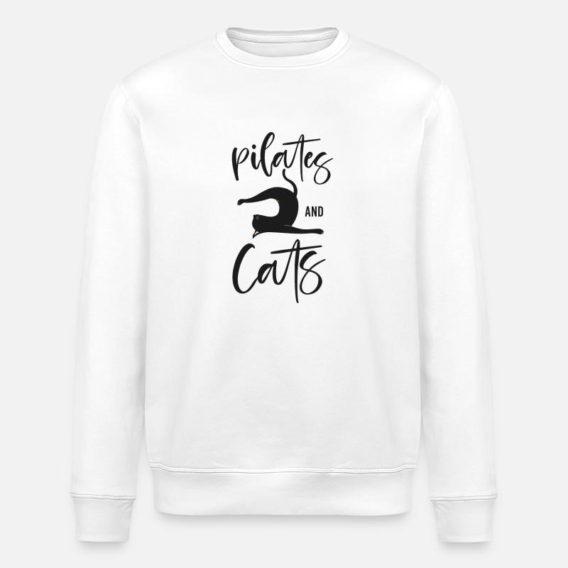 Instructeur de Pilates Enseignant Chat - Sweat bio ROLLER Stanley/Stella Unisexe - blanc