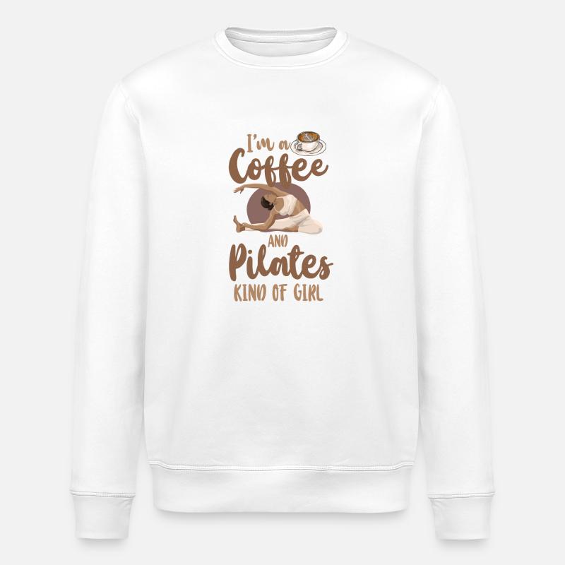 Instructeur de Pilates Professeur Café - Sweat bio ROLLER Stanley/Stella Unisexe - blanc