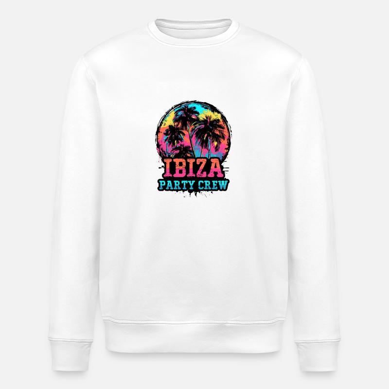 Ibiza Party Crew - Stanley/Stella Unisex Bio-Sweatshirt ROLLER - Weiß