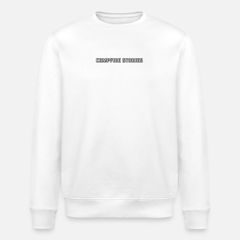 Camping - Campfire stories - Stanley/Stella ROLLER Unisex Organic Sweatshirt - white