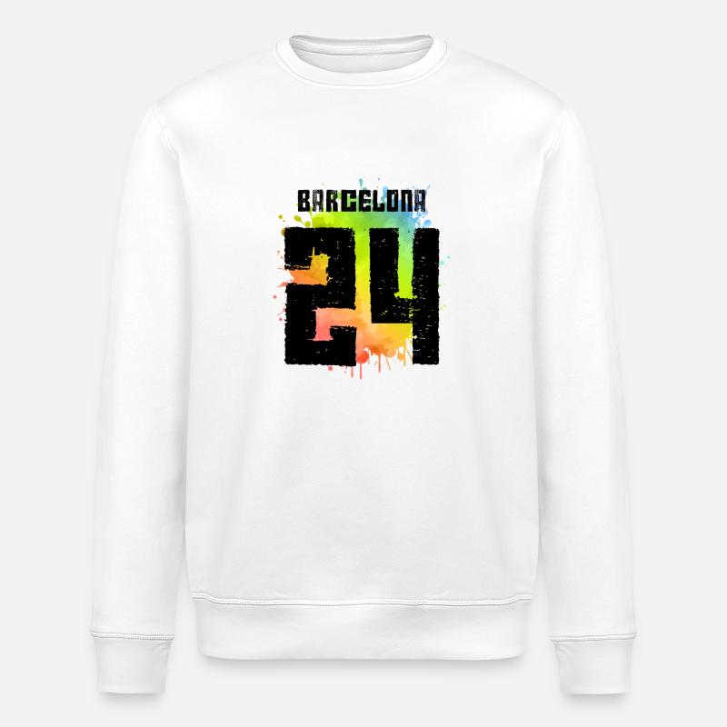 Maillot Barcelone 24 2024 - Sweat bio ROLLER Stanley/Stella Unisexe - blanc