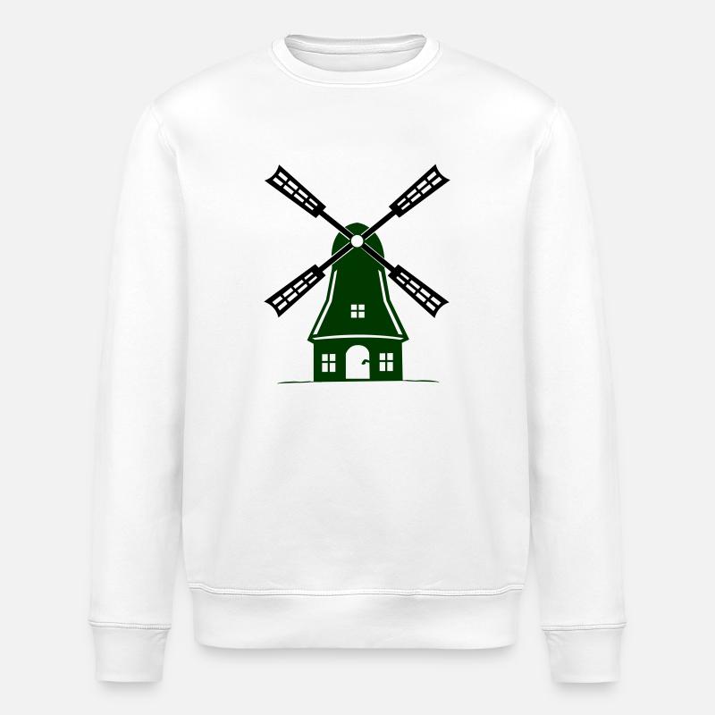 windmühle - Stanley/Stella Unisex Bio-Sweatshirt ROLLER - Weiß