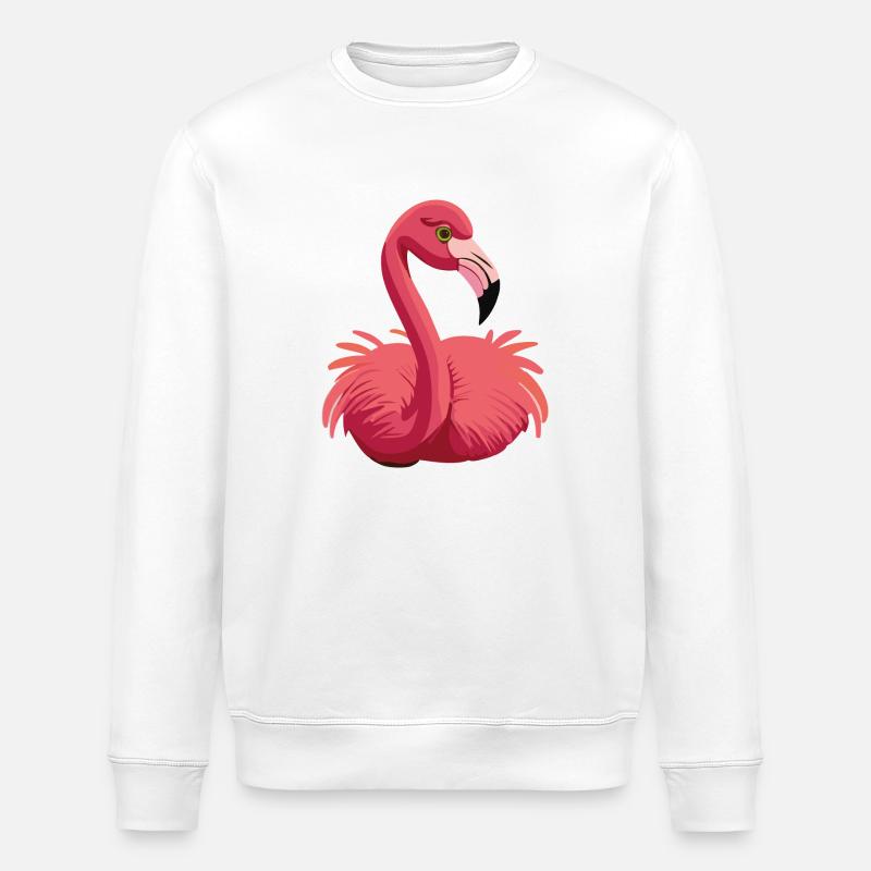 flamingo - Stanley/Stella Unisex Bio-Sweatshirt ROLLER - Weiß