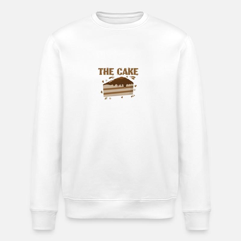 The Cake Schokokuchen - Stanley/Stella Unisex Bio-Sweatshirt ROLLER - Weiß