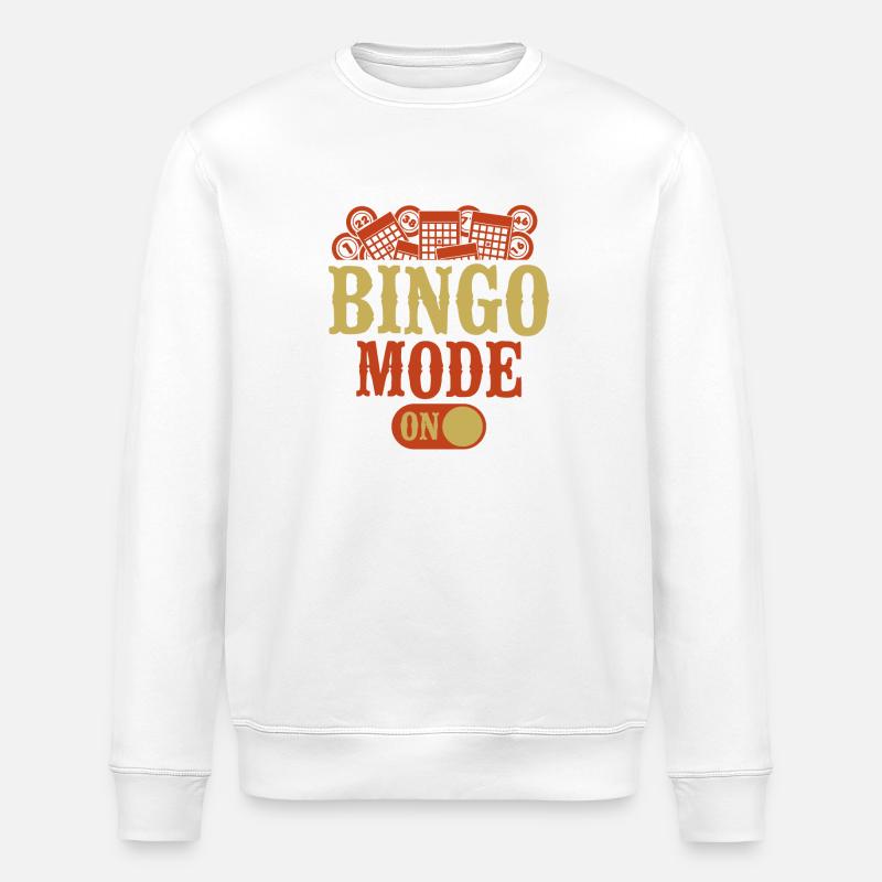 Bingo Player Bingo Mode On - Stanley/Stella ROLLER Unisex Organic Sweatshirt - white