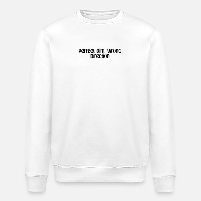 Bowling - Perfekt sigte, forkert retning - Stanley/Stella økologisk unisex-sweatshirt ROLLER - hvid