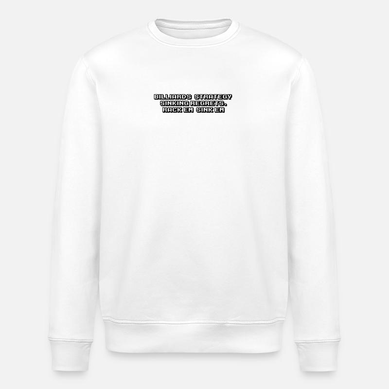 Billiards - Billiards: strategy, sinking regrets. - Stanley/Stella ROLLER Unisex Organic Sweatshirt - white