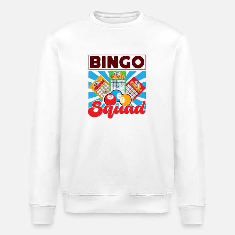 Joueur de bingo Bingo Squad - Sweat bio ROLLER Stanley/Stella Unisexe - blanc