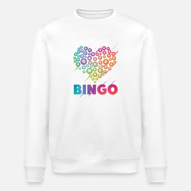 Bingo Player Heart Bingo - Sweat bio ROLLER Stanley/Stella Unisexe - blanc