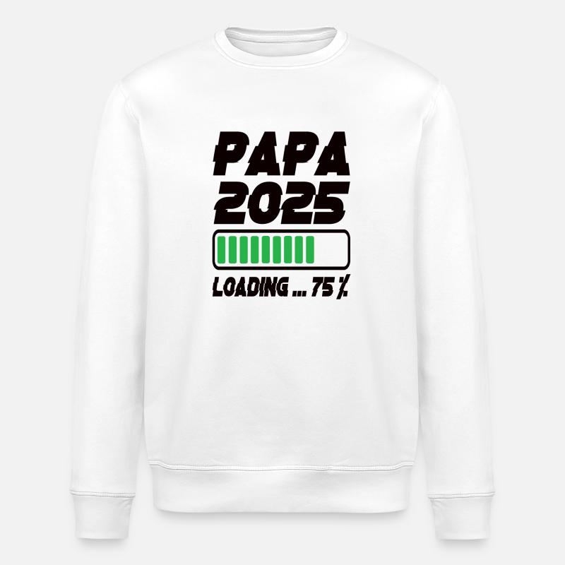 Papa 2025 Loading - Stanley/Stella Unisex Bio-Sweatshirt ROLLER - Weiß