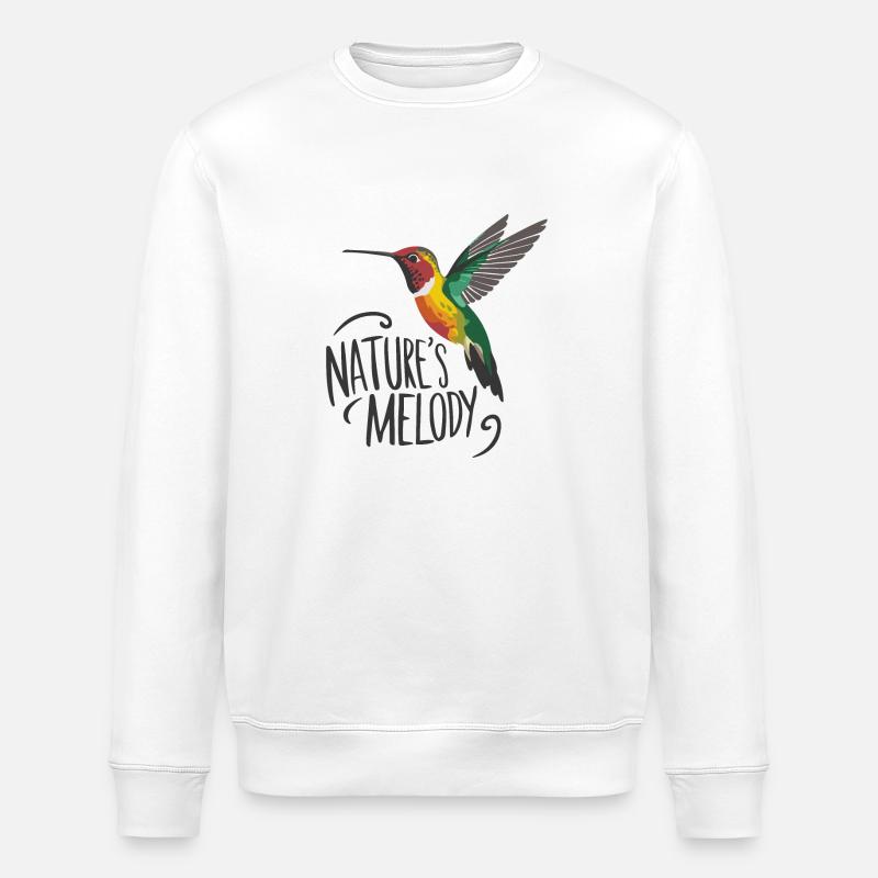 LA MÉLODIE DE LA NATURE - Sweat bio ROLLER Stanley/Stella Unisexe - blanc