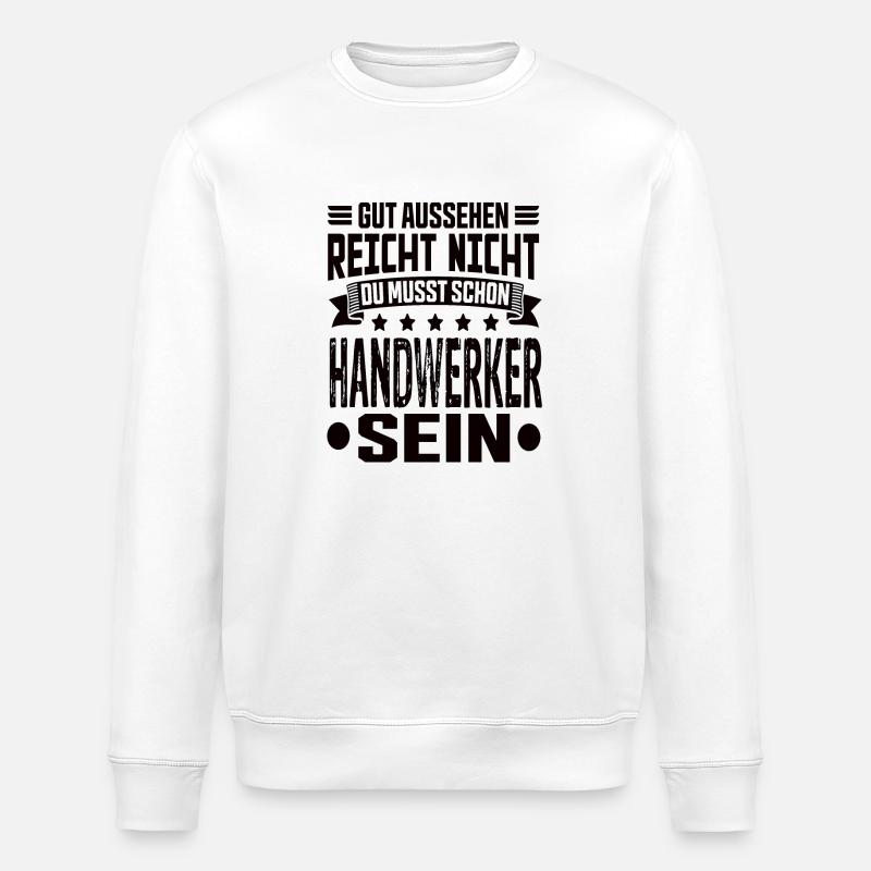 Handwerker - Stanley/Stella Unisex Bio-Sweatshirt ROLLER - Weiß