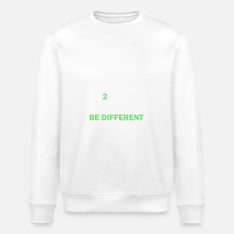 Binary Code Be Different - Stanley/Stella ROLLER Unisex Organic Sweatshirt - white