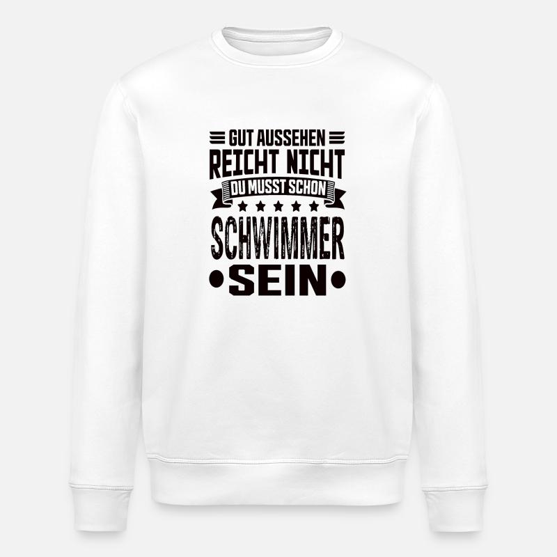 Swimmer - Stanley/Stella ROLLER Unisex Organic Sweatshirt - white