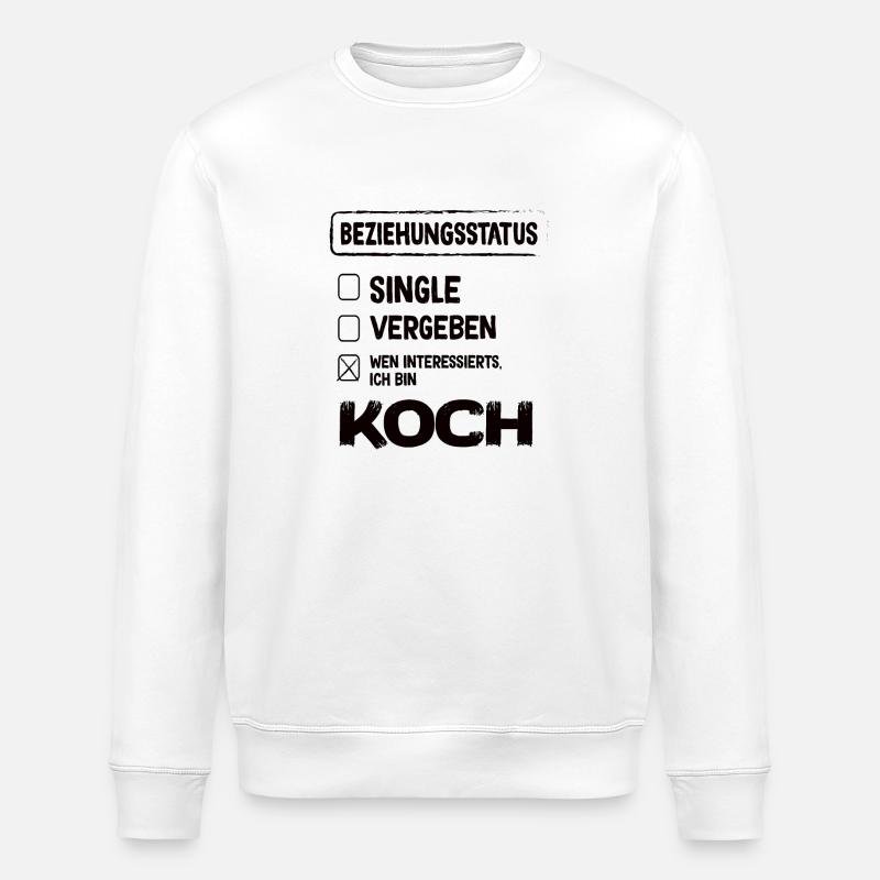 Koch relationship status - Stanley/Stella ROLLER Unisex Organic Sweatshirt - white