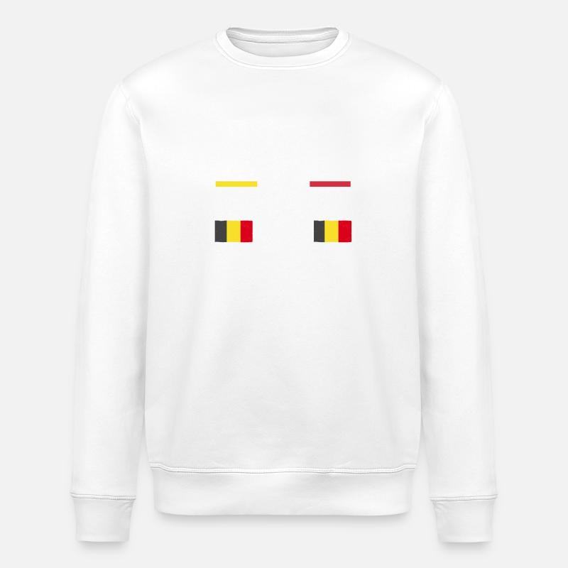 Belge Belgique - Sweat bio ROLLER Stanley/Stella Unisexe - blanc