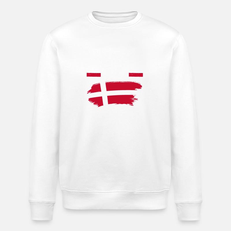 Danois Danemark - Sweat bio ROLLER Stanley/Stella Unisexe - blanc