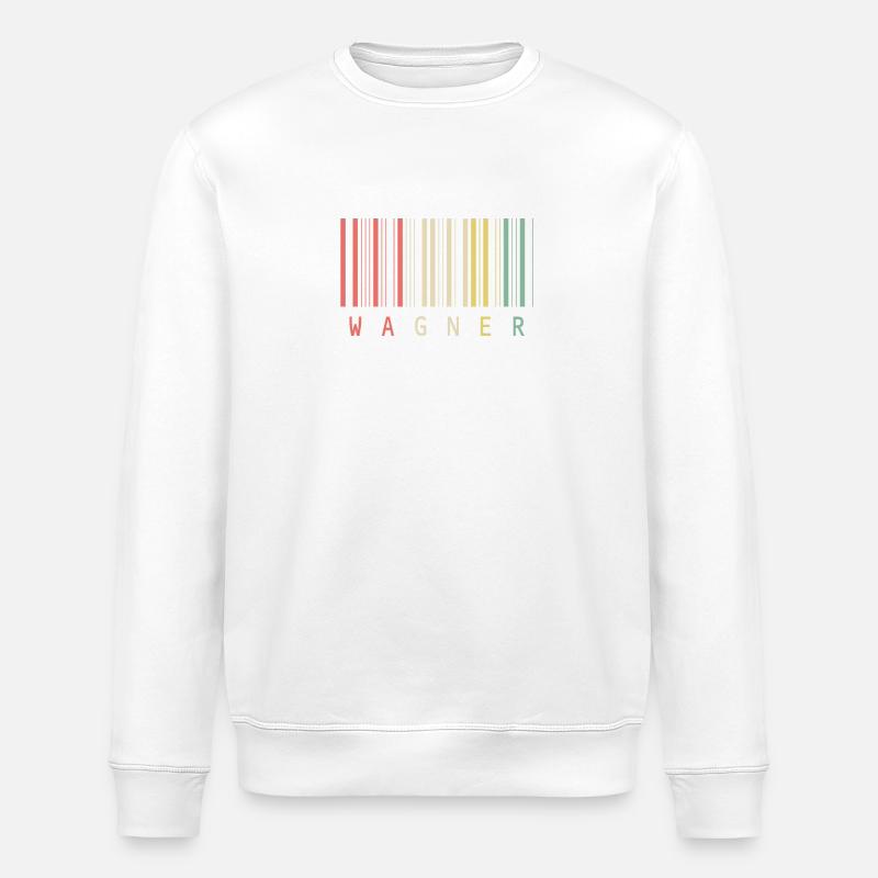 Wagner Unique Barcode Style Name - Stanley/Stella ROLLER Unisex Organic Sweatshirt - white