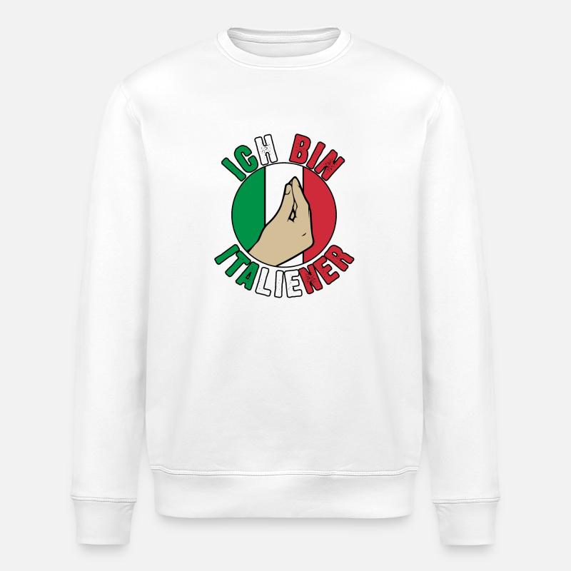 Italien Italiener Vaffanculo - Stanley/Stella Unisex Bio-Sweatshirt ROLLER - Weiß
