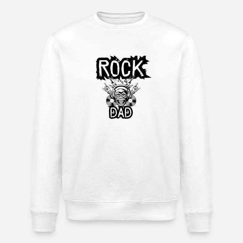 Rock Dad - Sweat bio ROLLER Stanley/Stella Unisexe - blanc