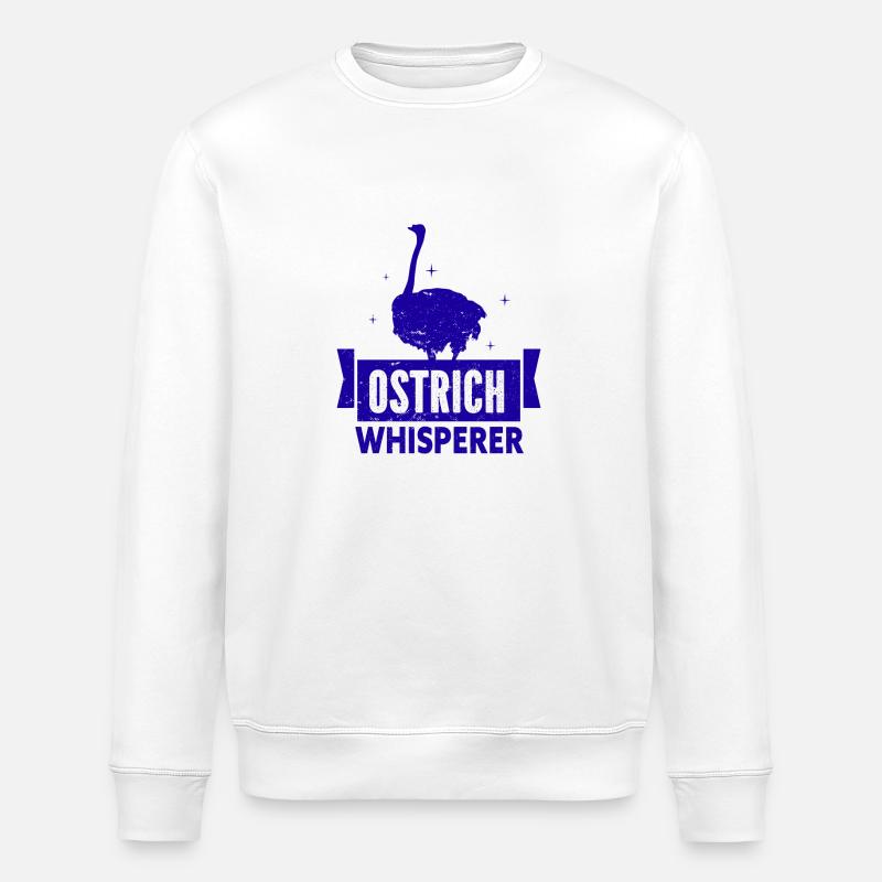 Autruche - Animaux - Sweat bio ROLLER Stanley/Stella Unisexe - blanc