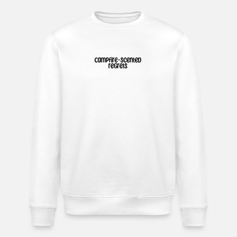 Camping - Campfire-scented regrets - Stanley/Stella Unisex Bio-Sweatshirt ROLLER - Weiß