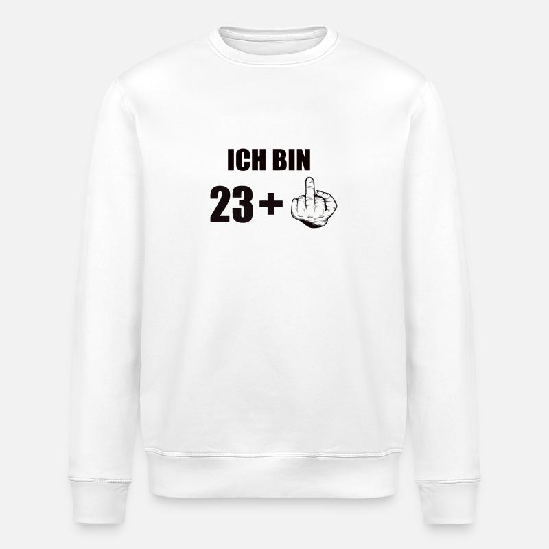 24th birthday - Stanley/Stella ROLLER Unisex Organic Sweatshirt - white
