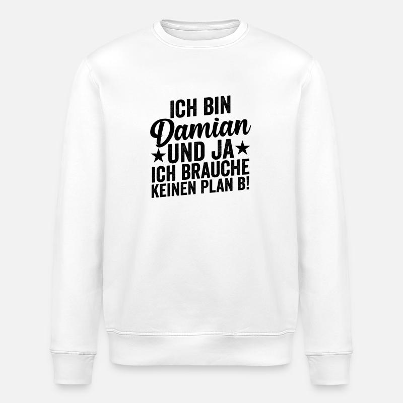 Vorname Damian - Stanley/Stella Unisex Bio-Sweatshirt ROLLER - Weiß