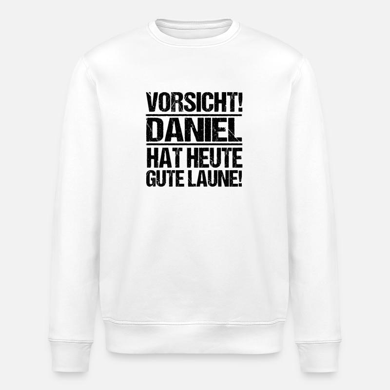 Vorname Daniel - Stanley/Stella Unisex Bio-Sweatshirt ROLLER - Weiß