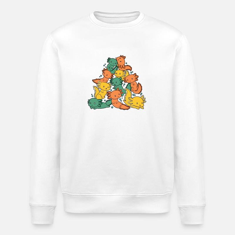 Axolotl - Sweat bio ROLLER Stanley/Stella Unisexe - blanc