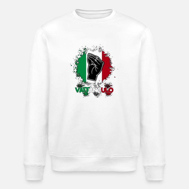 Italie Vaffanculo italien - Sweat bio ROLLER Stanley/Stella Unisexe - blanc