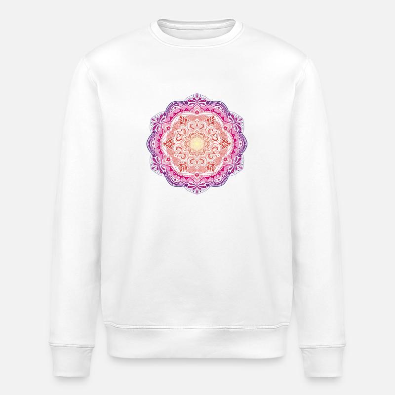 Mandala - Sweat bio ROLLER Stanley/Stella Unisexe - blanc