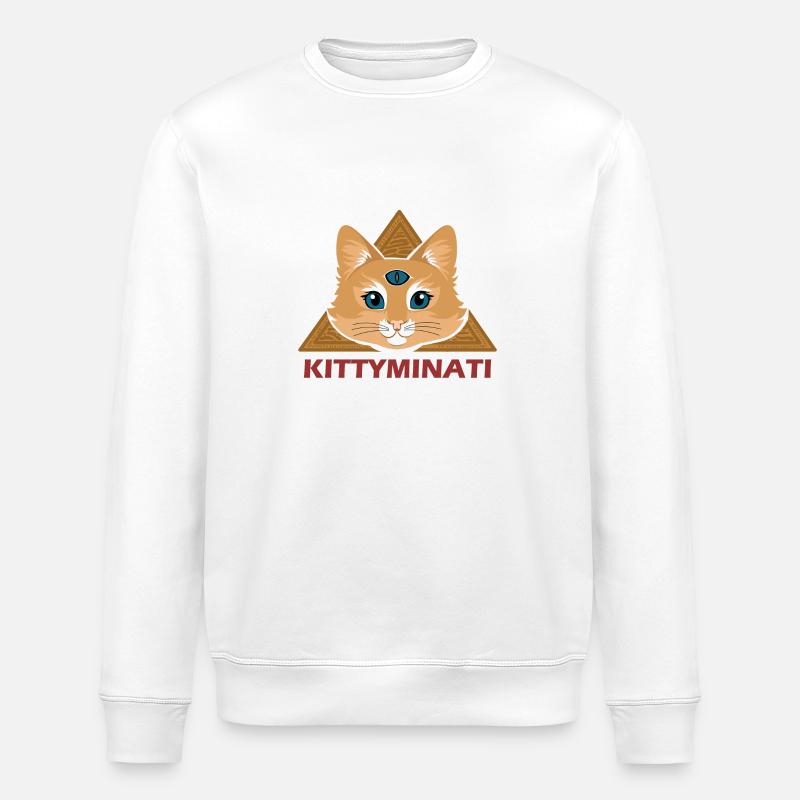 Kittyminati - Stanley/Stella Unisex Bio-Sweatshirt ROLLER - Weiß