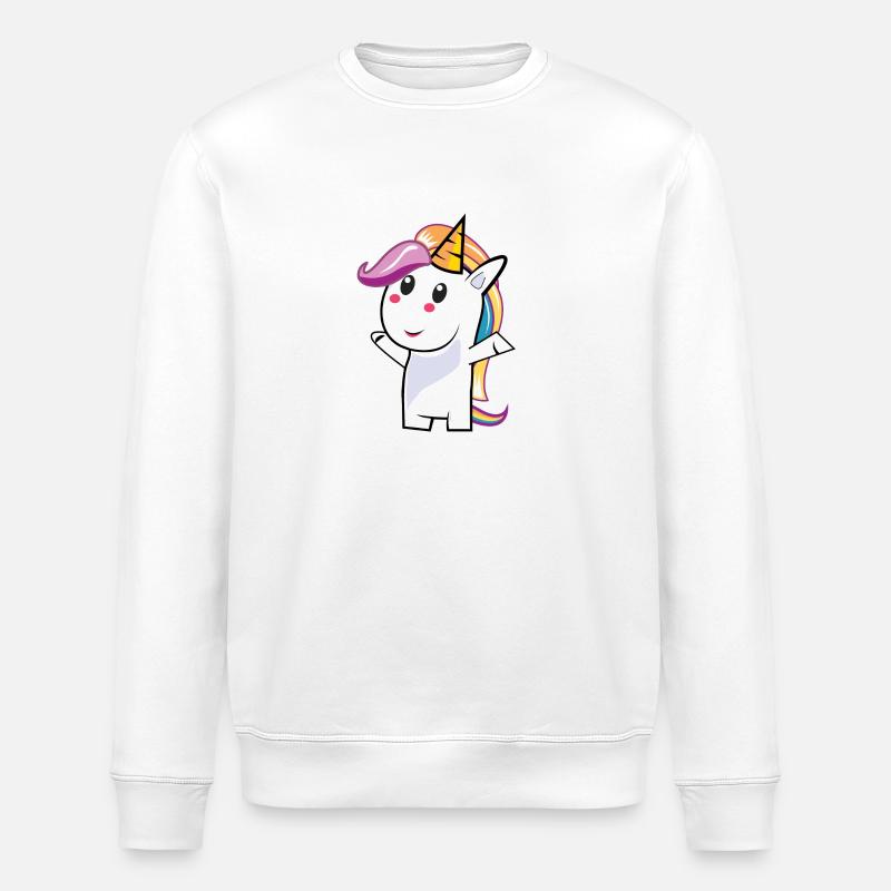 coupe Unicorn - Sweat bio ROLLER Stanley/Stella Unisexe - blanc