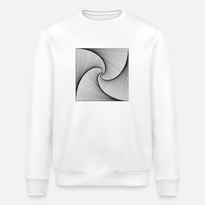 Geometry design - Stanley/Stella ROLLER Unisex Organic Sweatshirt - white