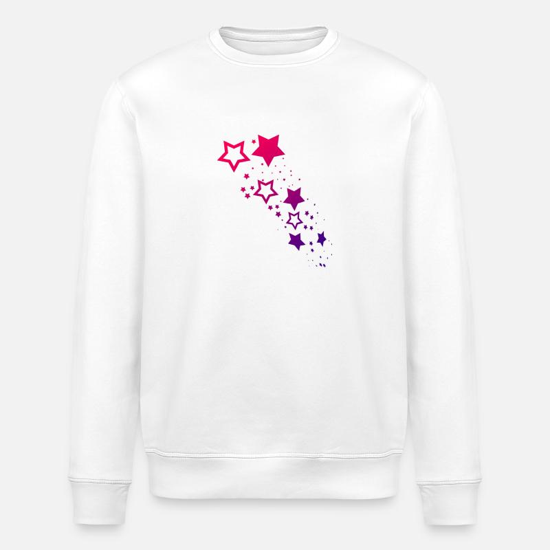 Sternenregen - Stanley/Stella Unisex Bio-Sweatshirt ROLLER - Weiß