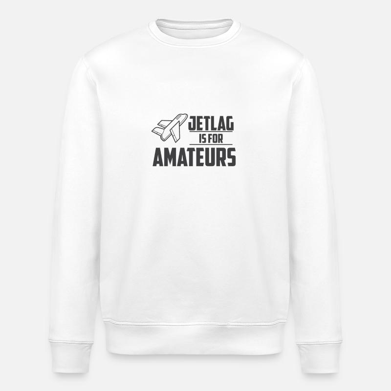 JETLAG - Stanley/Stella Unisex Bio-Sweatshirt ROLLER - Weiß
